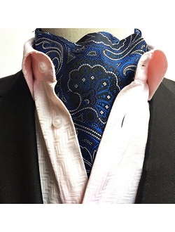 Men's Cravat Self Tie Paisley Jacquard Woven Luxury Ascot