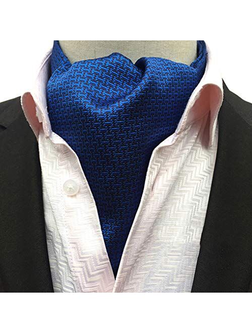 Men's Cravat Self Tie Paisley Jacquard Woven Luxury Ascot