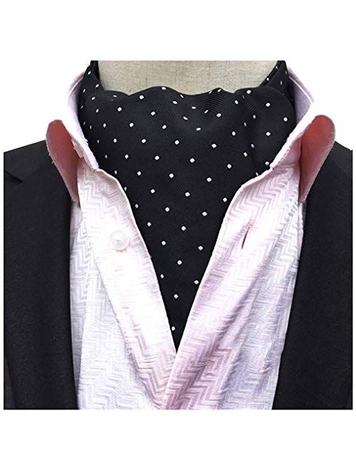 Men's Cravat Self Tie Paisley Jacquard Woven Luxury Ascot