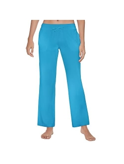 U2SKIIN Womens Cotton Pajama Pants, Comfortable Pajama Pants for Lounge Soft Lightweight Sleep Pj Bottoms for Women