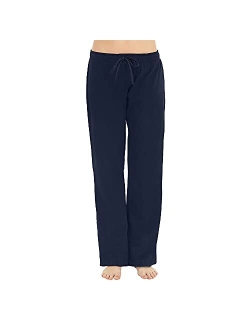 U2SKIIN Womens Cotton Pajama Pants, Comfortable Pajama Pants for Lounge Soft Lightweight Sleep Pj Bottoms for Women