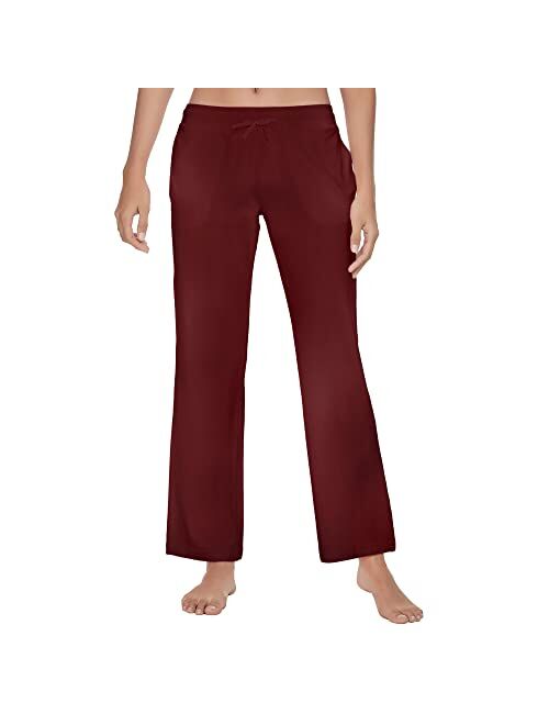 U2SKIIN Womens Cotton Pajama Pants, Comfortable Pajama Pants for Lounge Soft Lightweight Sleep Pj Bottoms for Women