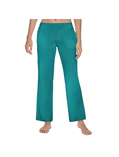 U2SKIIN Womens Cotton Pajama Pants, Comfortable Pajama Pants for Lounge Soft Lightweight Sleep Pj Bottoms for Women