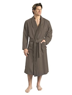 Plush Lined Microfiber Spa Robe - Unisex Luxury Hotel Bathrobe by Monarch/Cypress