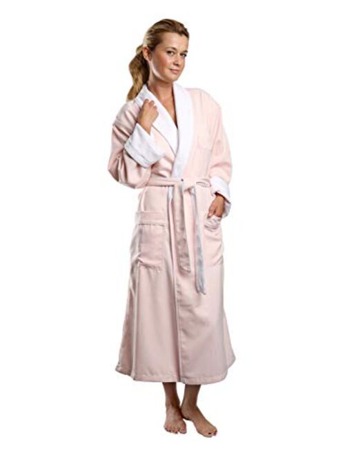 Plush Lined Microfiber Spa Robe - Unisex Luxury Hotel Bathrobe by Monarch/Cypress