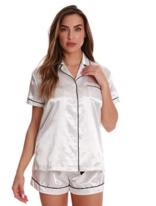 Just Love Solid Satin Pajama Short Set for Women Sleepwear PJs