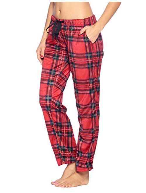 Ashford & Brooks Women's Plush Mink Fleece Pajama Sleep Pants