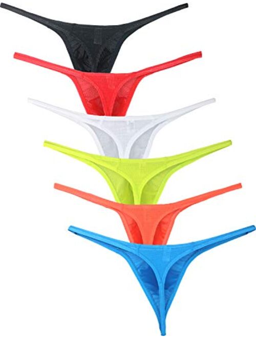 Buy iKingsky Men's Pouch G-String Underwear Big Package Y-Back Panties ...