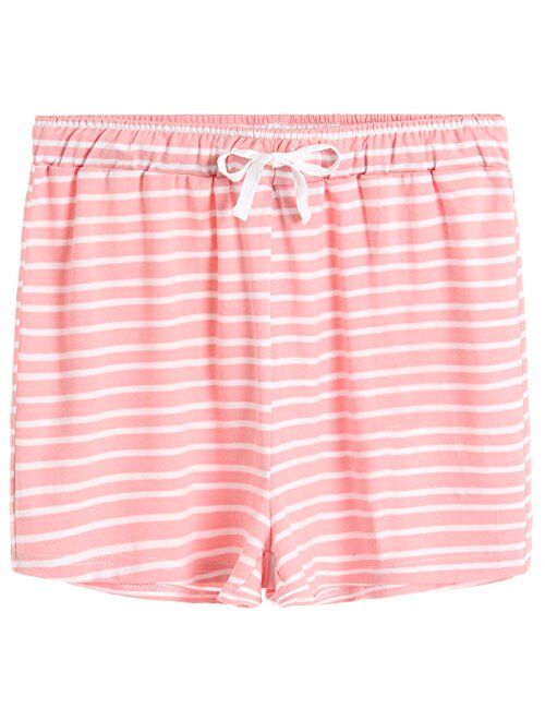 Latuza Women's Cotton Striped Pajama Shorts