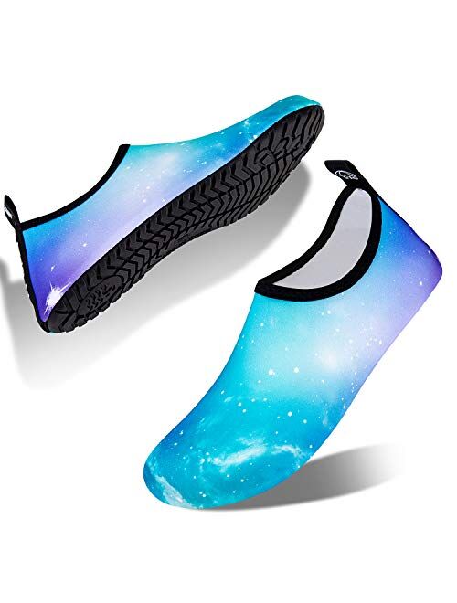 HMIYA Aqua Socks Beach Water Shoes Barefoot Yoga Socks Quick-Dry Surf Swim Shoes for Women Men