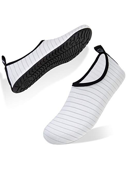 HMIYA Aqua Socks Beach Water Shoes Barefoot Yoga Socks Quick-Dry Surf Swim Shoes for Women Men