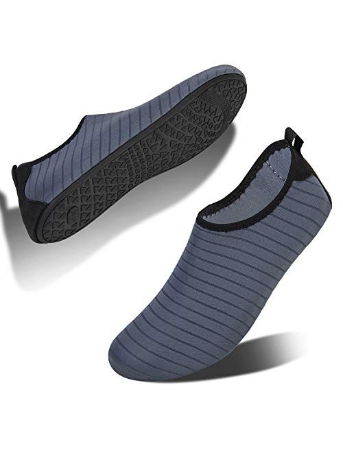 HMIYA Aqua Socks Beach Water Shoes Barefoot Yoga Socks Quick-Dry Surf Swim Shoes for Women Men