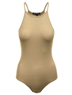 Women's Racerback Tank Top Ribbed Cotton Bodysuits