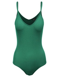 Women's Racerback Tank Top Ribbed Cotton Bodysuits