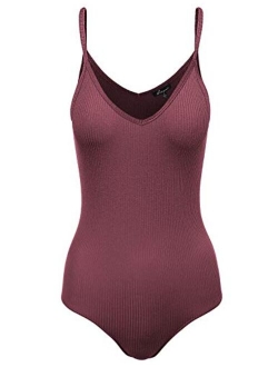 Women's Racerback Tank Top Ribbed Cotton Bodysuits