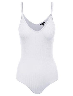 Women's Racerback Tank Top Ribbed Cotton Bodysuits