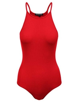 Women's Racerback Tank Top Ribbed Cotton Bodysuits