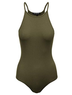 Women's Racerback Tank Top Ribbed Cotton Bodysuits