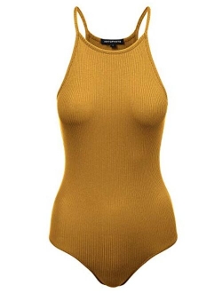 Women's Racerback Tank Top Ribbed Cotton Bodysuits