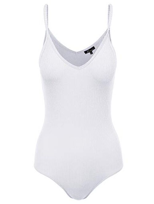 HATOPANTS Women's Racerback Tank Top Ribbed Cotton Bodysuits