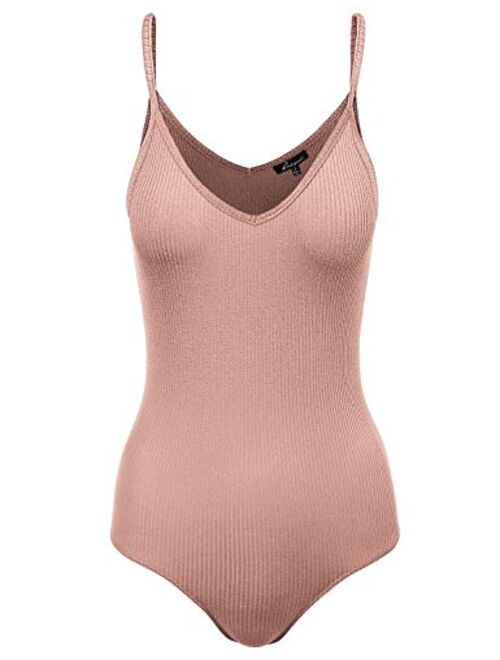 HATOPANTS Women's Racerback Tank Top Ribbed Cotton Bodysuits