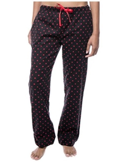 Noble Mount Twin Boat Womens 100% Cotton Flannel Lounge Pants with Pockets & Drawstring