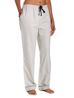 Noble Mount Twin Boat Womens 100% Cotton Flannel Lounge Pants with Pockets & Drawstring