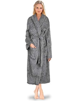 PAVILIA Premium Womens Plush Soft Robe Fluffy, Warm, Fleece Sherpa Shaggy Bathrobe