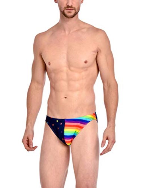 Gary Majdell Sport Men's USA Greek Bikini Freedom Swimsuit with Contour Pouch