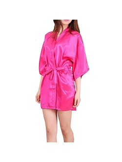 Sidiou Group Women Dressing Nightgown Kimono Robe Lace Nightwear Sexy Sleepwear