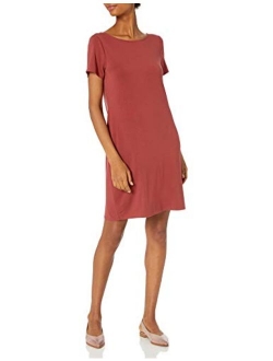 Amazon Brand - Daily Ritual Women's Jersey Ballet-Back T-Shirt Dress