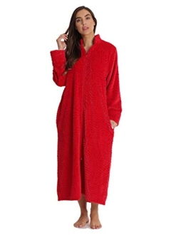 Just Love Plush Zipper Lounger Robe for Women