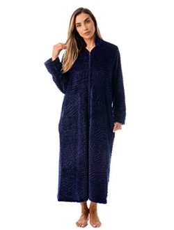 Just Love Plush Zipper Lounger Robe for Women