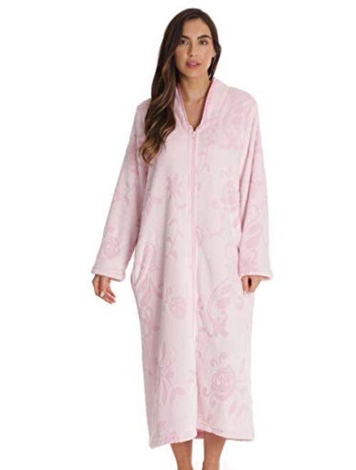 Just Love Plush Zipper Lounger Robe for Women