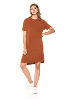 Women's Jersey Short-Sleeve Boxy Pocket T-Shirt Dress