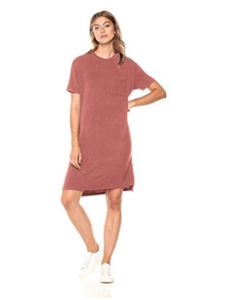 Women's Jersey Short-Sleeve Boxy Pocket T-Shirt Dress