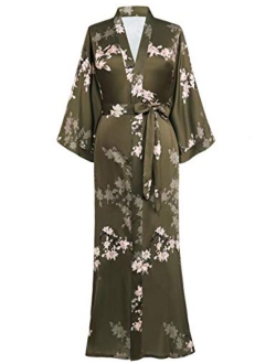 BABEYOND Long Print Kimono Robe Blouse Kimono Cover Up Loose Cardigan Top Outwear