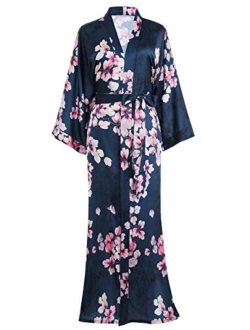 BABEYOND Long Print Kimono Robe Blouse Kimono Cover Up Loose Cardigan Top Outwear