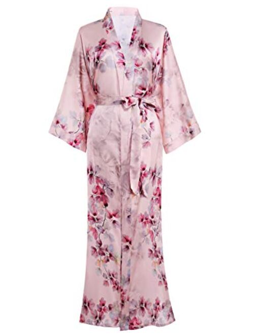 BABEYOND Long Print Kimono Robe Blouse Kimono Cover Up Loose Cardigan Top Outwear