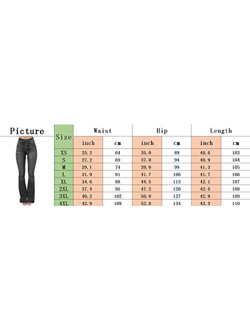 Sexyshine Women's High Waisted Skinny Destroyed Ripped Hole Denim Pants Long Stretch Pencil Jeans