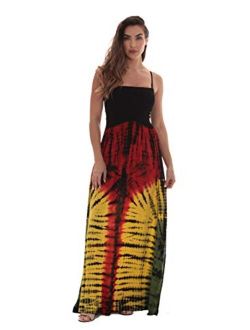 Riviera Sun Rasta Maxi Summer Dress for Women Long Sundress with Removable Straps