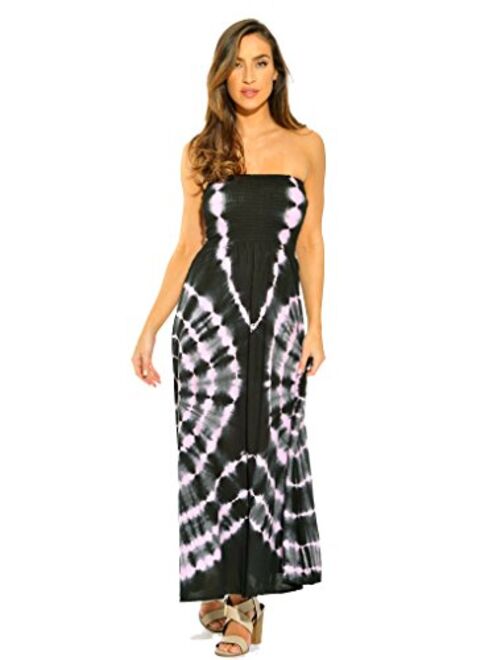 Riviera Sun Rasta Maxi Summer Dress for Women Long Sundress with Removable Straps