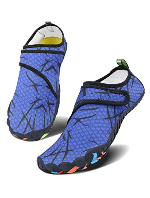 Men Women Water Sports Shoes Slip-on Quick Dry Aqua Swim Shoes for Pool Beach Surf Walking Water Park