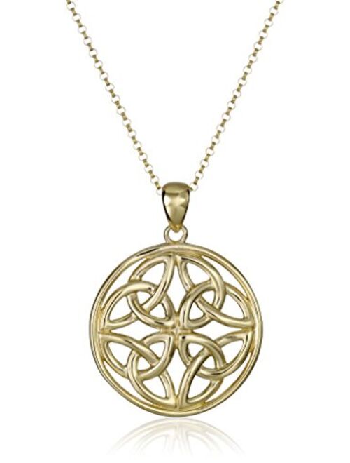 Sterling Silver Celtic Knot Pendant Necklace, 18"