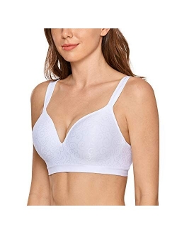 Women's Full Coverage Lightly Padded Support Wireless Bra