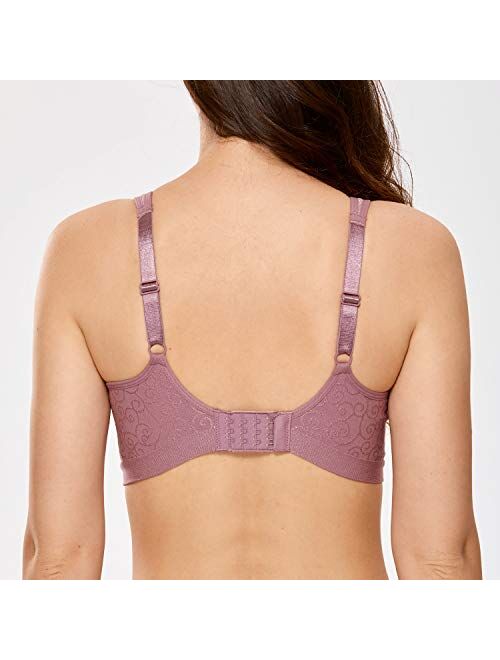 DELIMIRA Women's Full Coverage Lightly Padded Support Wireless Bra