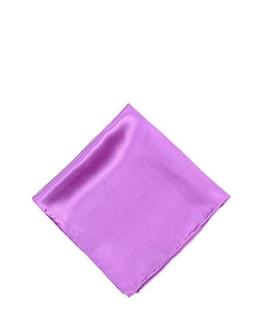 12" Pocket Square By Elite Solid In Silk Wedding