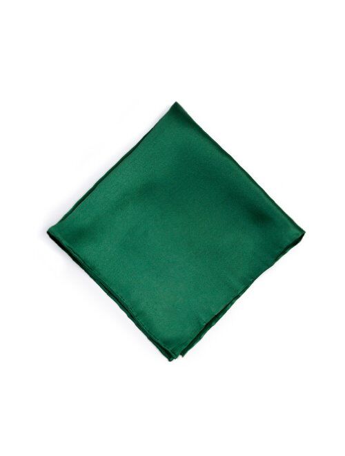 12" Pocket Square By Elite Solid In Silk Wedding