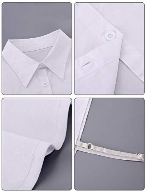 Tatuo 2 Pieces Fake Collar Detachable Blouse Dickey Collar Half Shirts False Collar for Women Favors