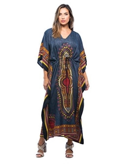 Riviera Sun African Print Dashiki Maxi Caftan for Women